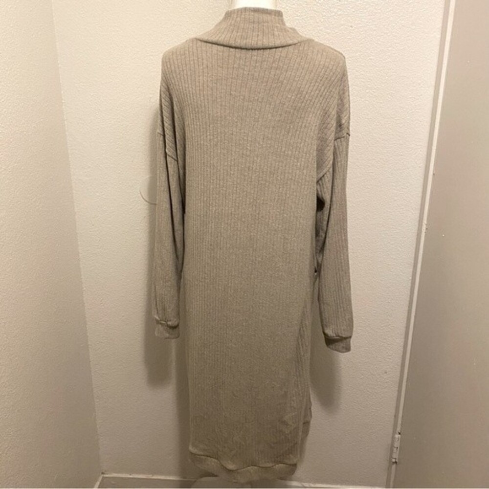 BB Dakota Steve Madden Melt Mountain Mock Neck Long Sleeve Sweater Dress Size L - Picture 6 of 9
